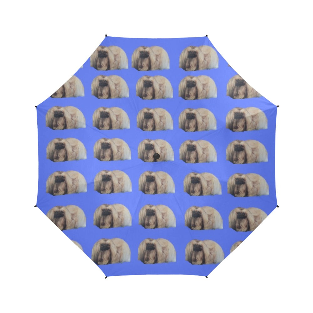 Jennifer's Pekingese Umbrella - Blue