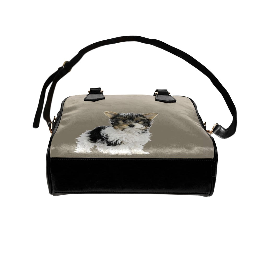 Biewer Terrier Shoulder Bag - Tan