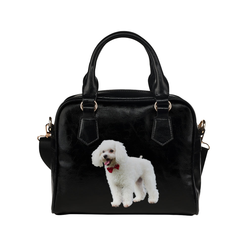 Poodle Shoulder Bag - White