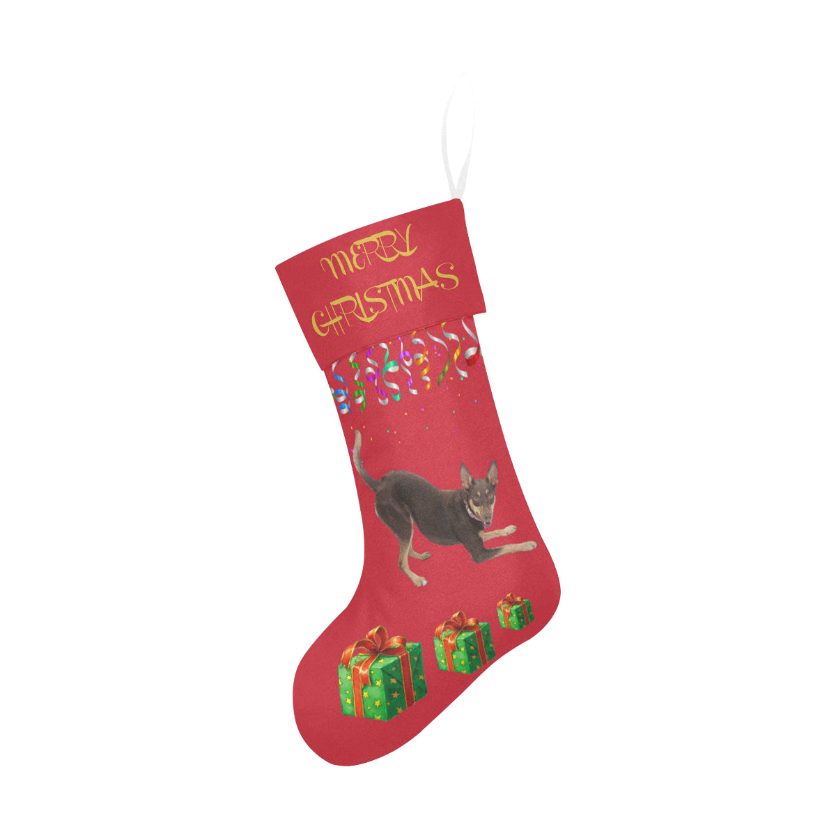 Australian Kelpie Christmas Stocking