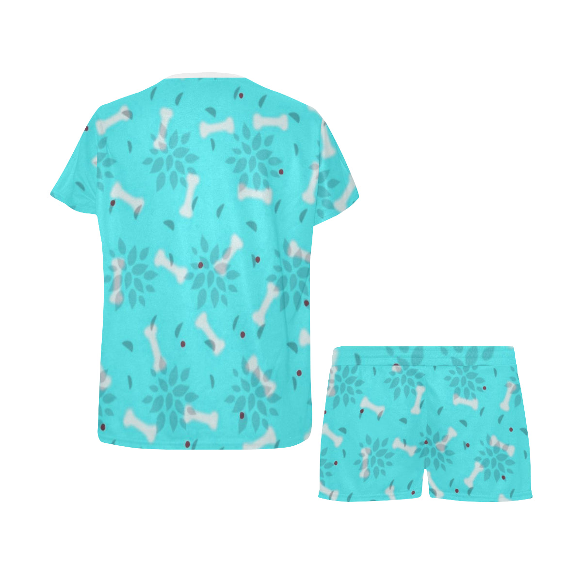 2 Piece French Bulldog PJ Set - Bones