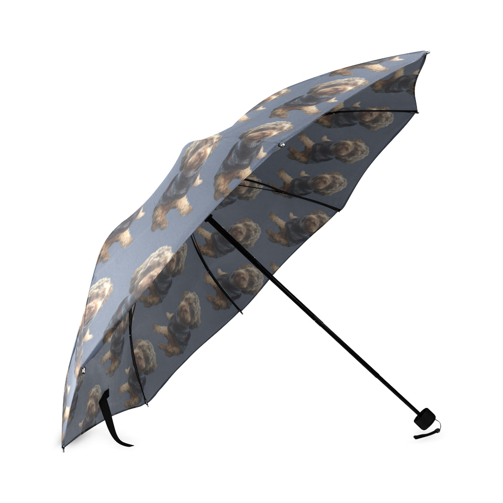 Shih Poo Umbrella - Blue