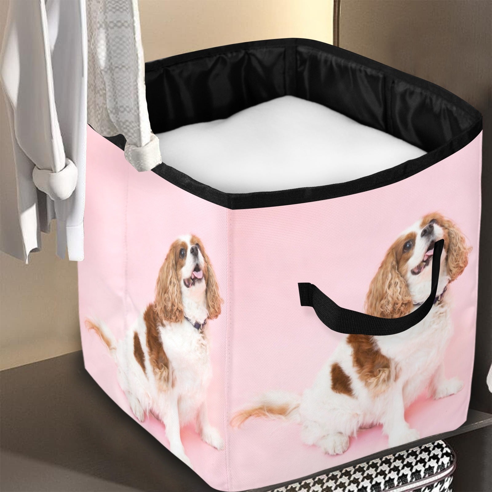 Cavalier King Charles Spaniel Storage Basket