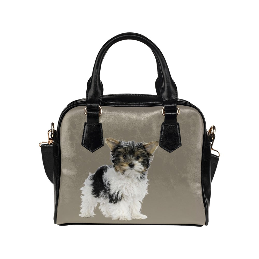 Biewer Terrier Shoulder Bag - Tan