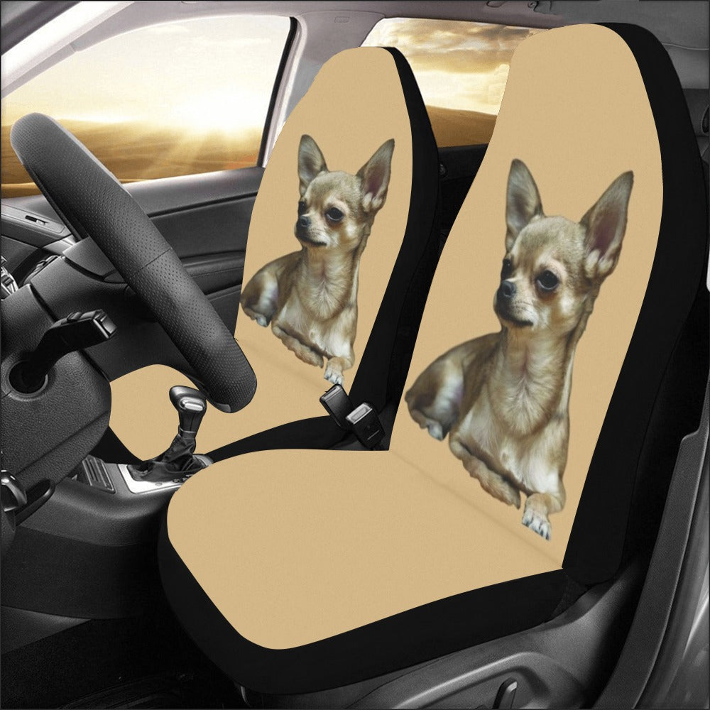 Chihuahua Car Seat Cover (Set of 2) - Tan