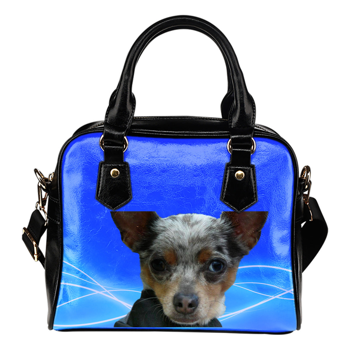Chihuahua Shoulder Bag - Blue Merle