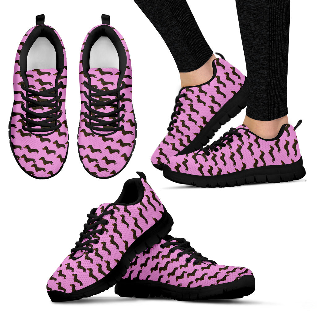 Dachshund Pink Sneakers