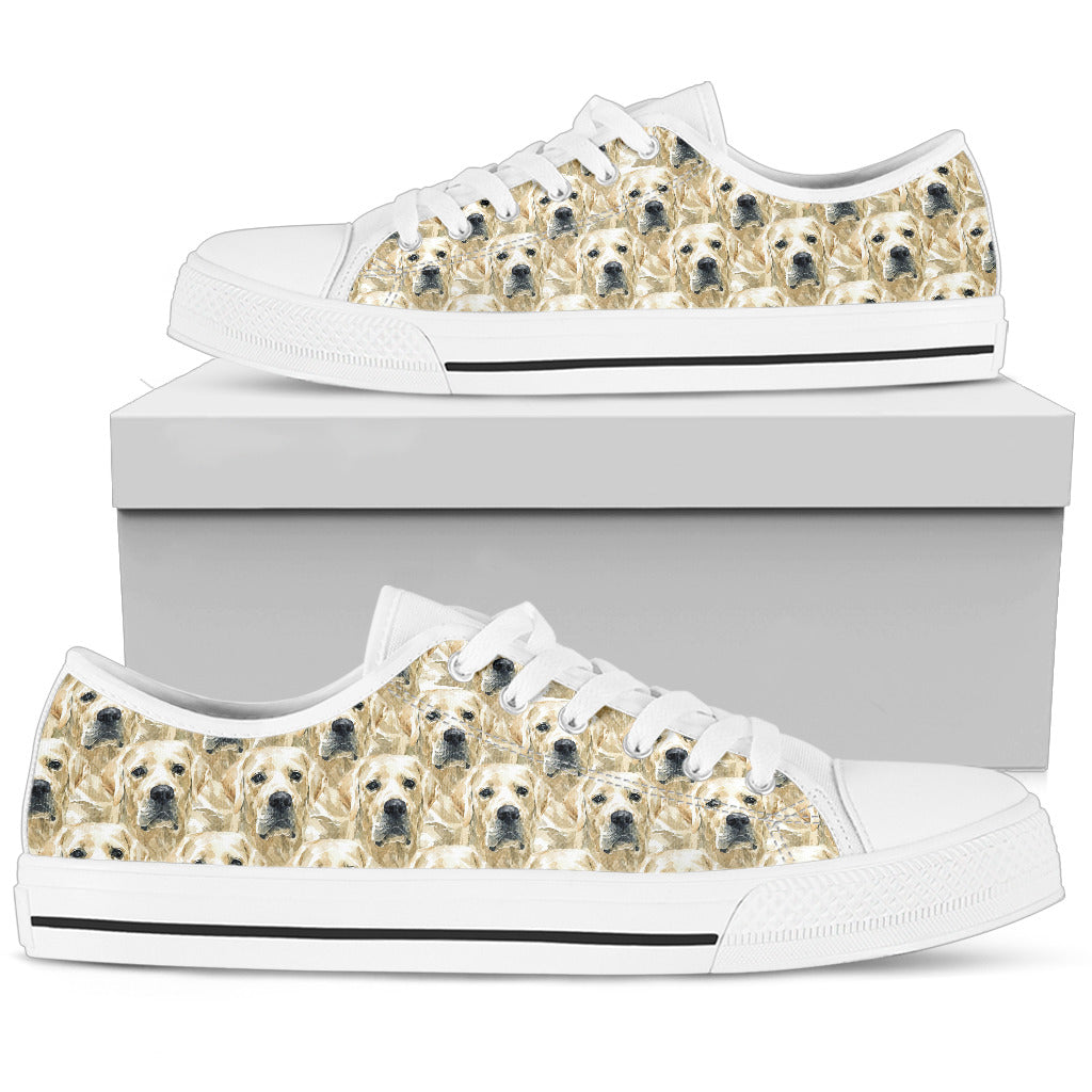 Golden Retriever Rustic Canvas Shoes