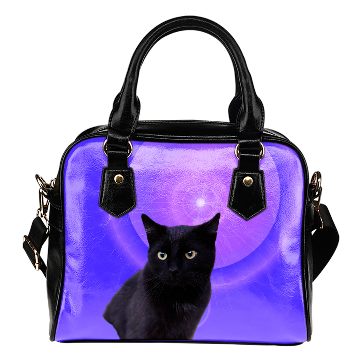Cat Shoulder Bag - Black
