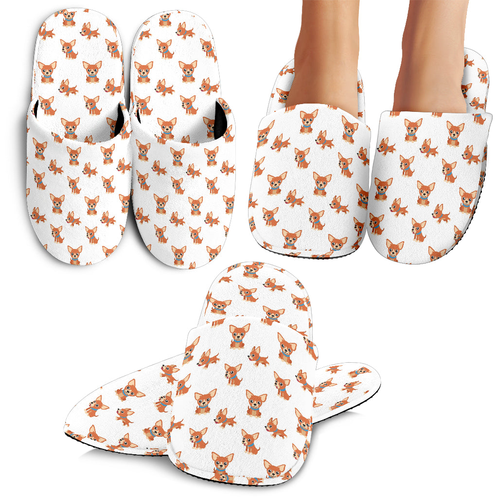 Chihuahua Slippers - Black