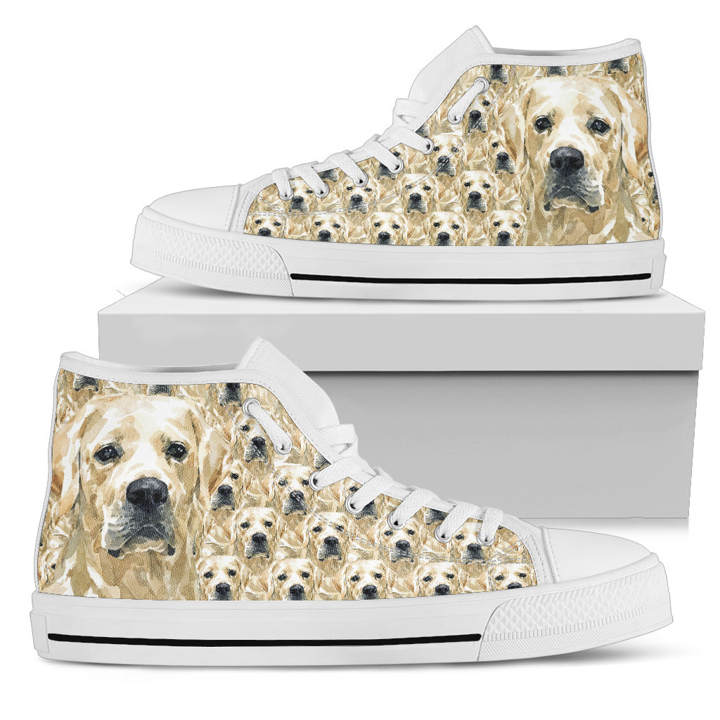 Golden Retriever Rustic Canvas Shoes