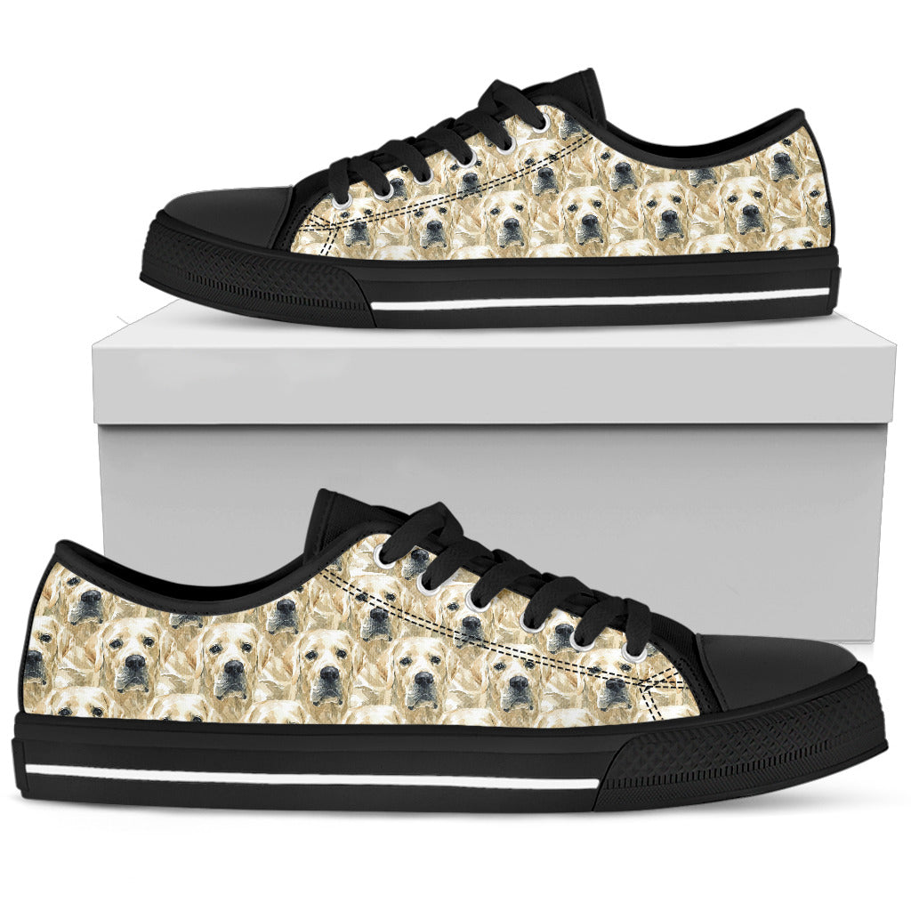 Golden Retriever Rustic Canvas Shoes