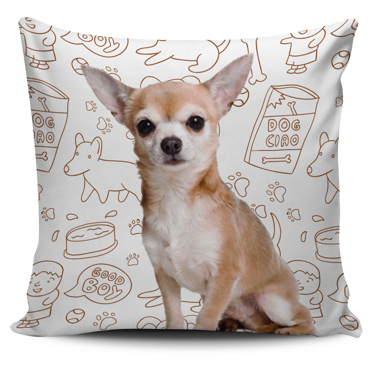 Chihuahua Pillow Cover