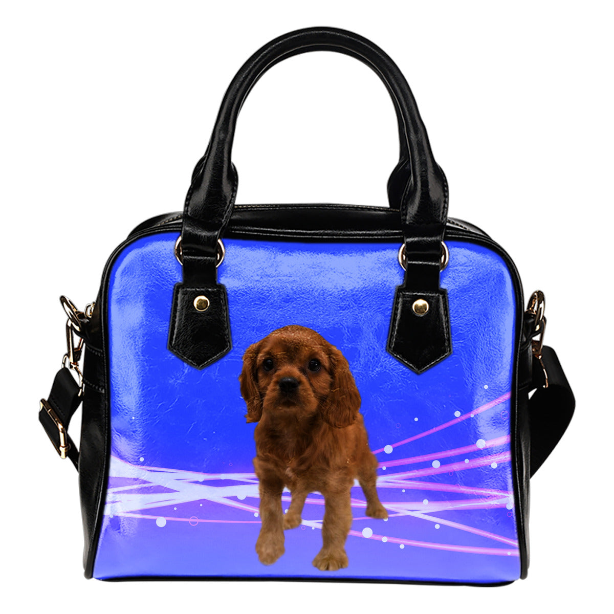 Cavalier King Charles Spaniel Shoulder Bag - Ruby Puppy
