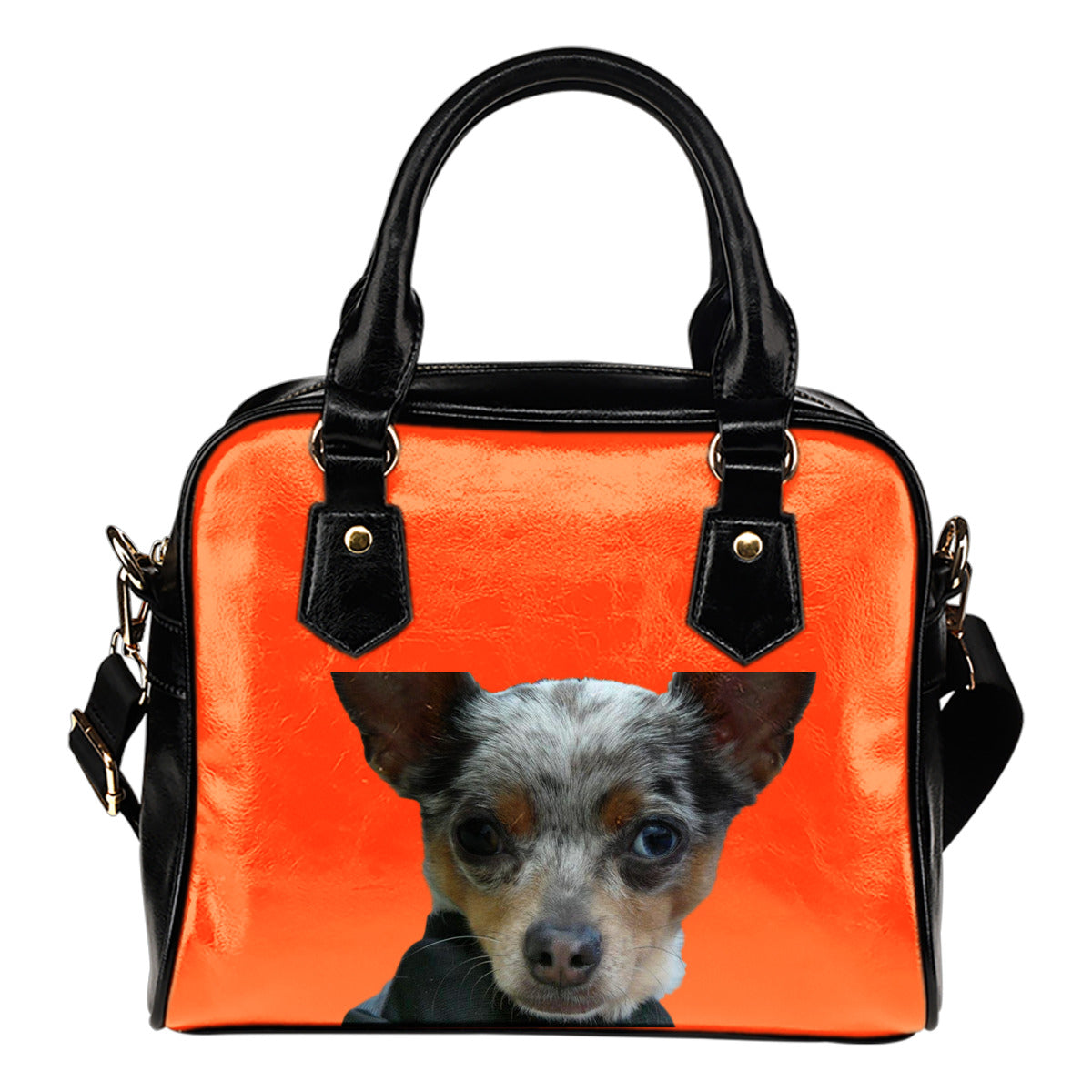 Chihuahua Shoulder Bag - Blue Merle Orange