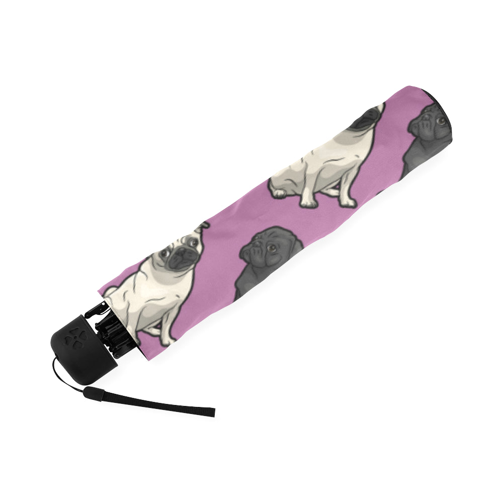 Pug Umbrella - Purple