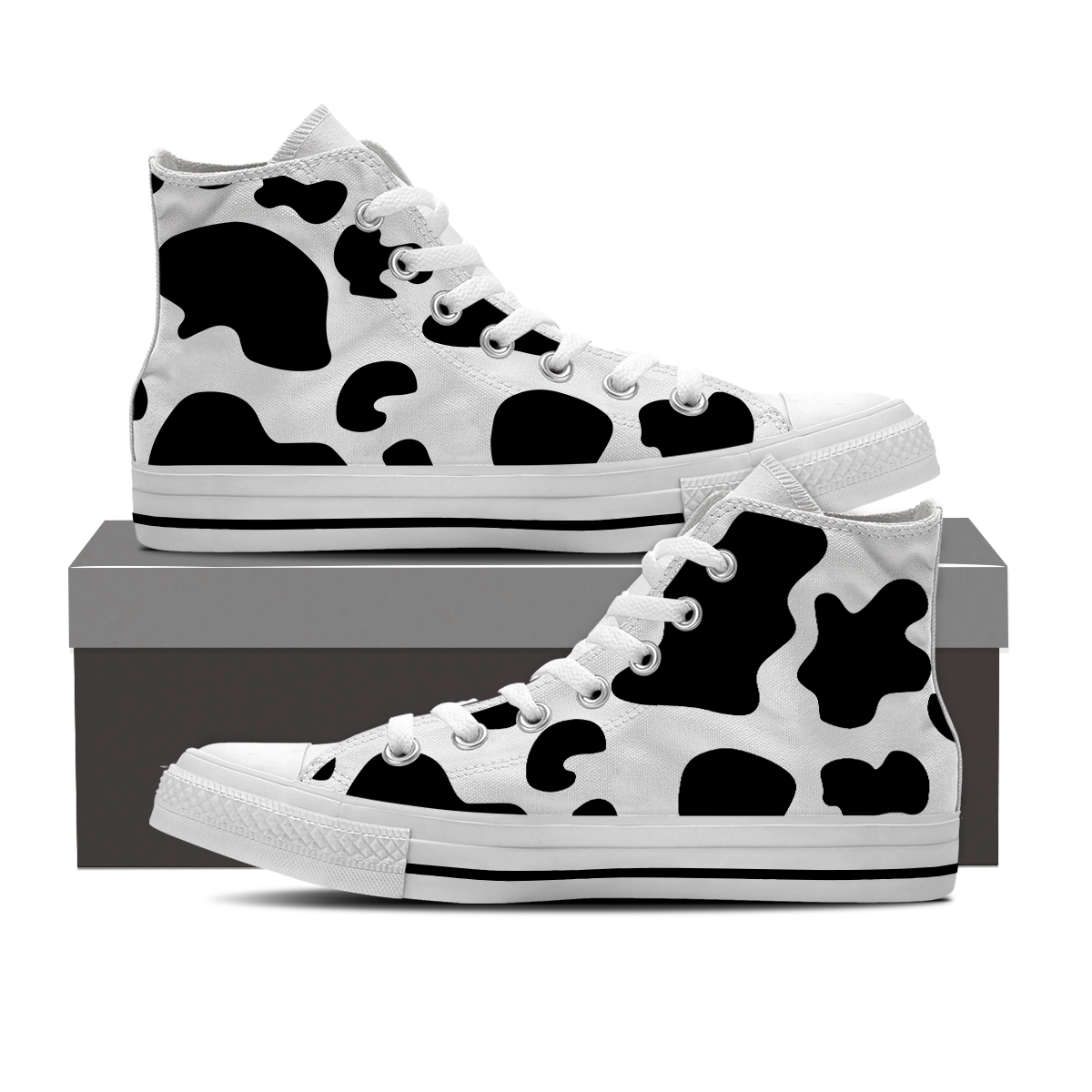 COW HIGHTOP SHOES
