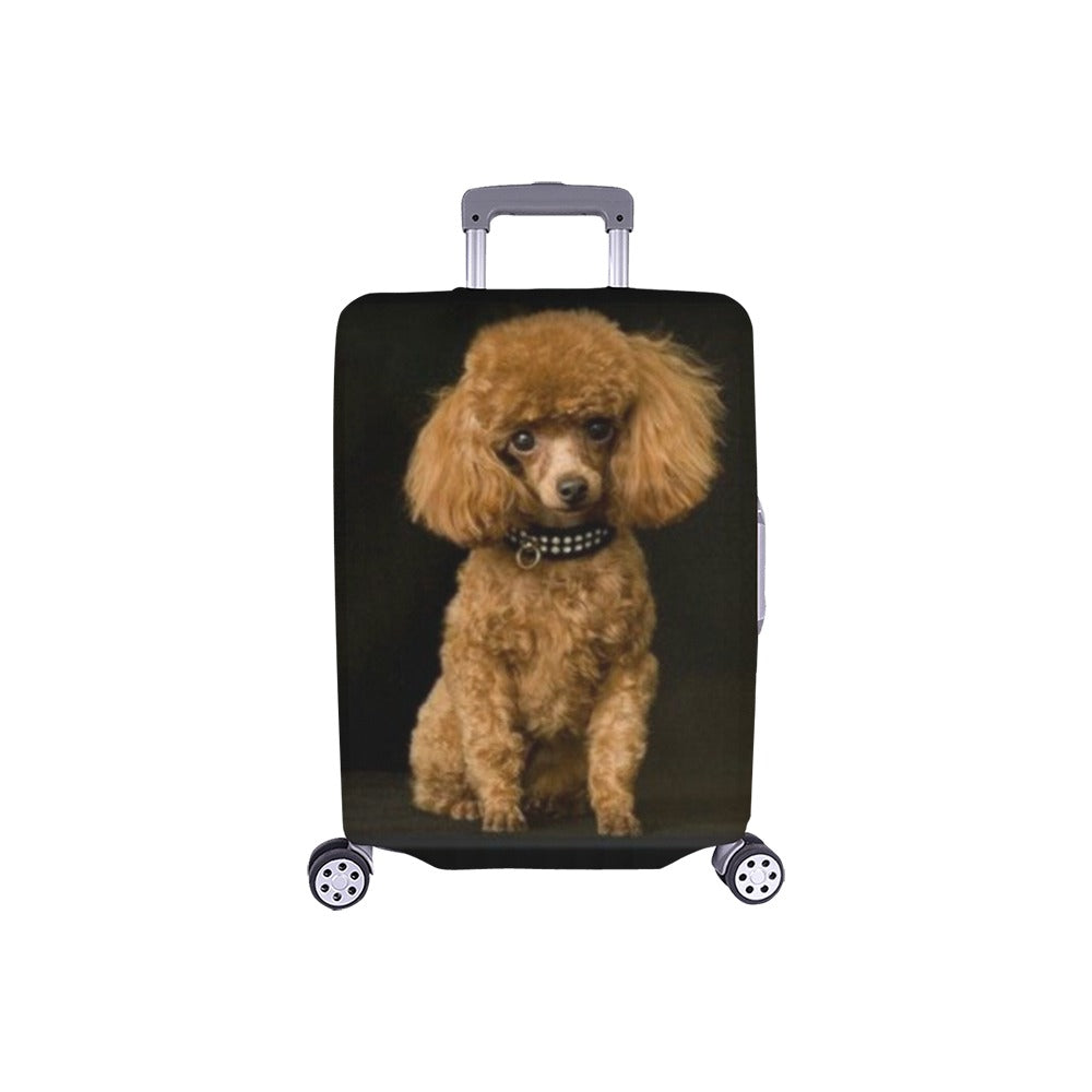 Poodle Luggage Cover (Toy Brown)