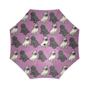 Pug Umbrella - Purple