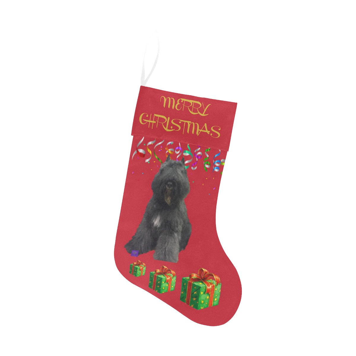 Bouvier des Flanders Christmas Stocking