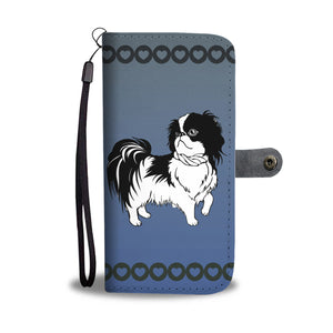 Japanese Chin Phone Case Wallet