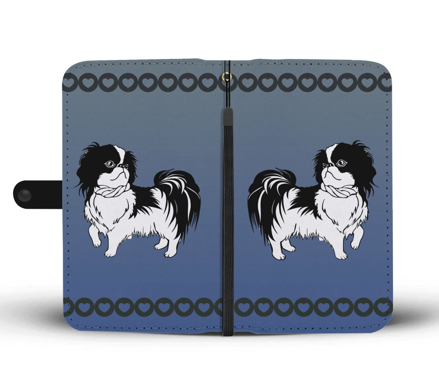 Japanese Chin Phone Case Wallet