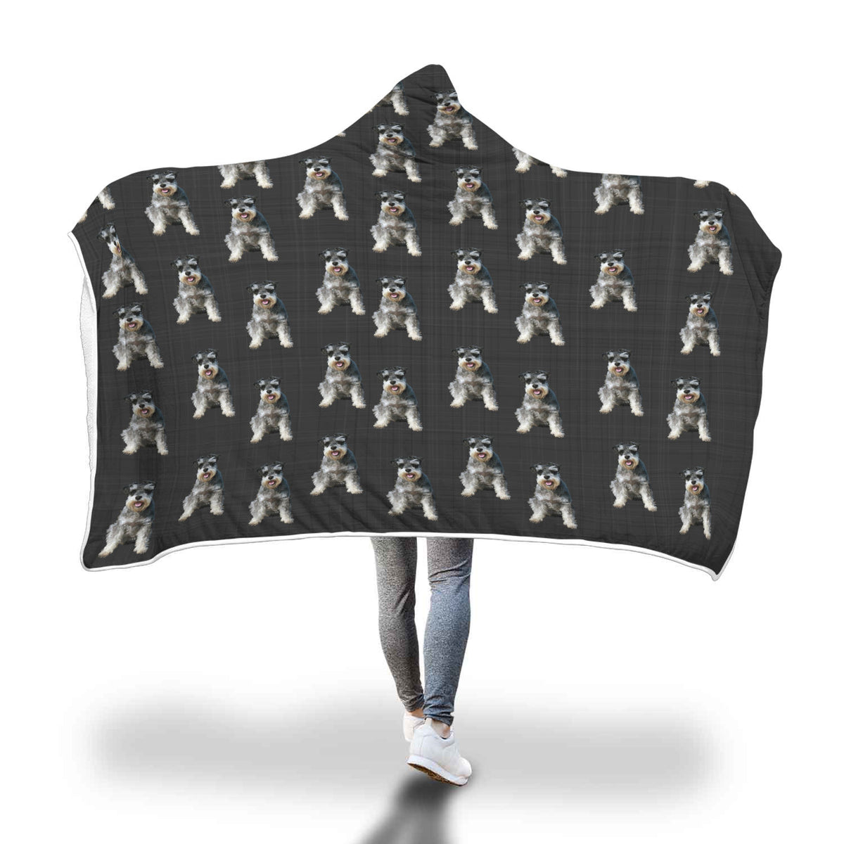 Schnauzer Hooded Blanket