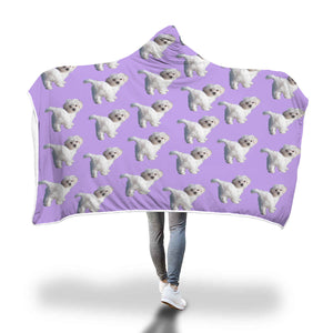 Maltese Hooded Blanket