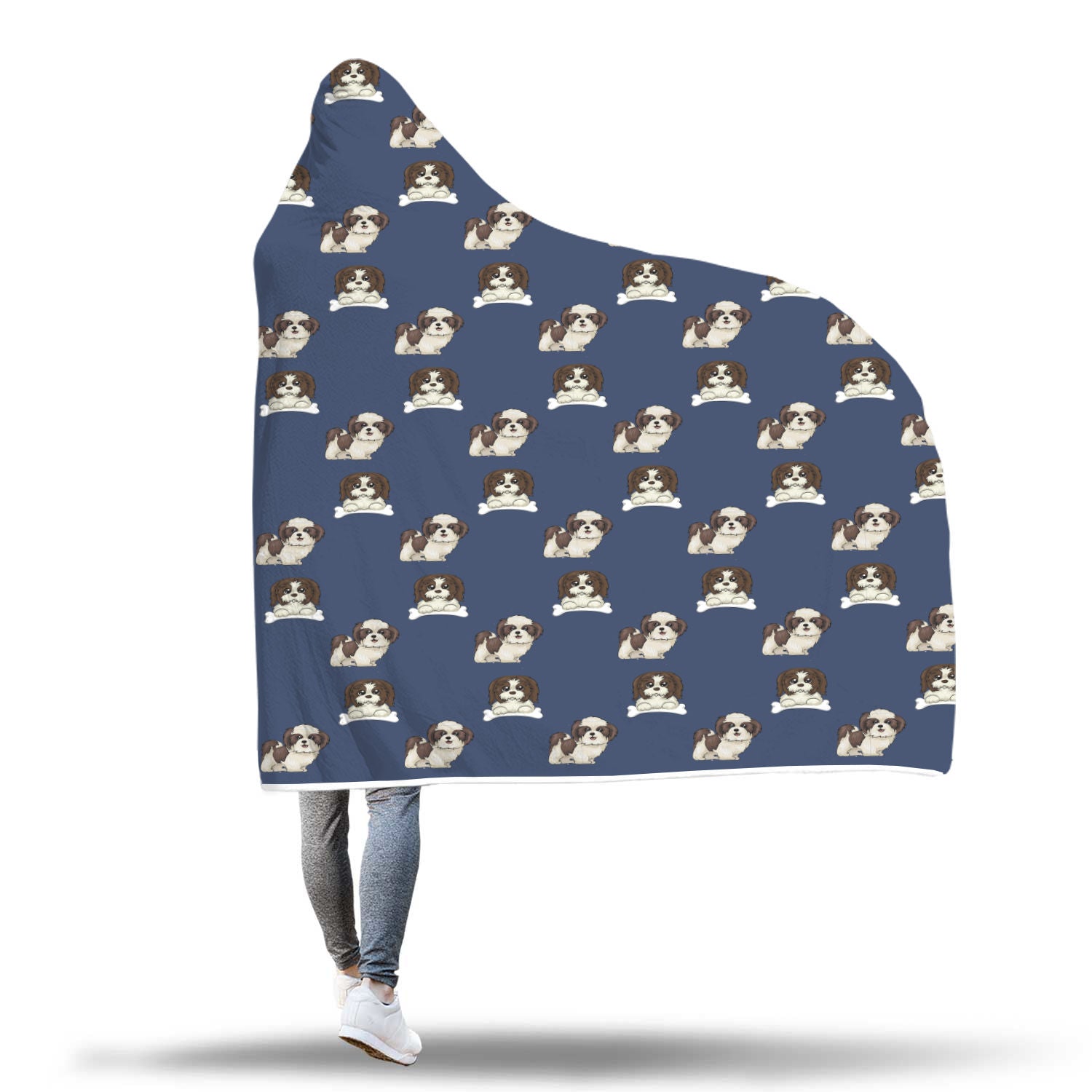 Shih Tzu Hooded Blanket