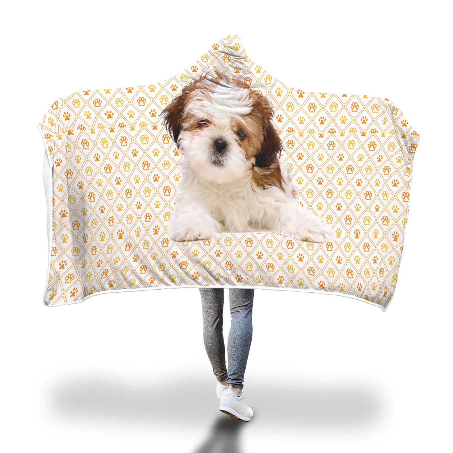 Shih Tzu Hooded Blanket - Puppy