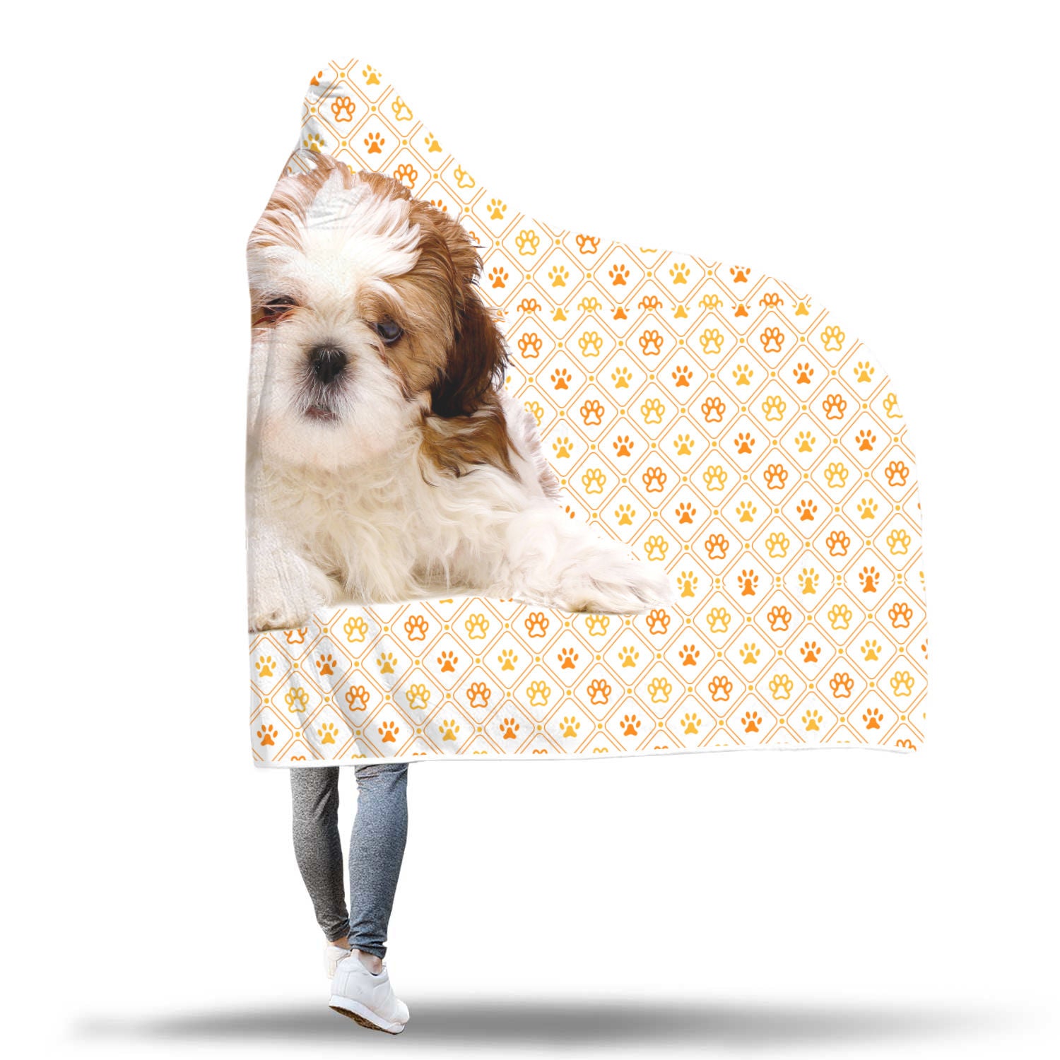 Shih Tzu Hooded Blanket - Puppy