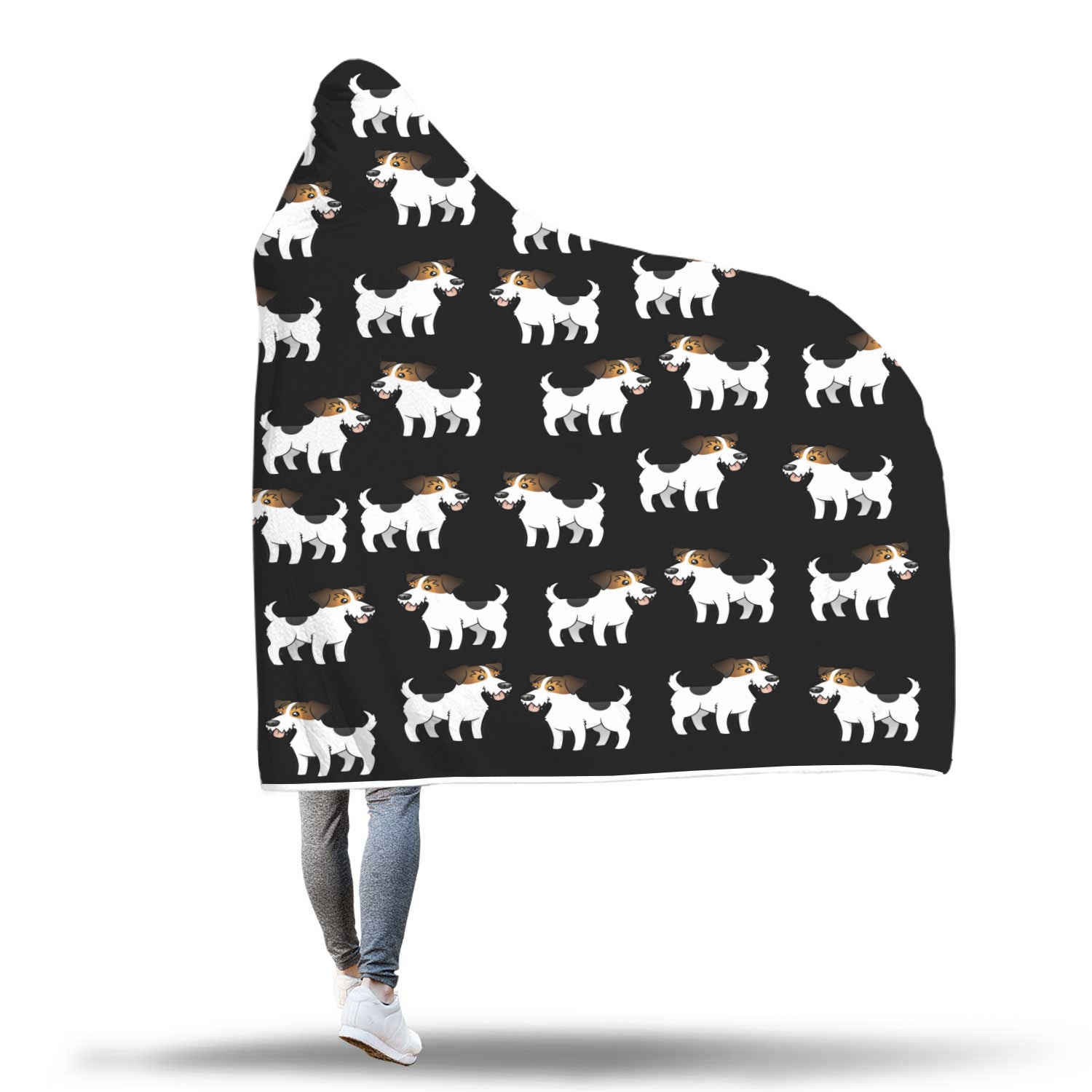 Jack Russell Hooded Blanket