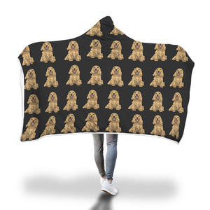 Cocker Spaniel Hooded Blanket