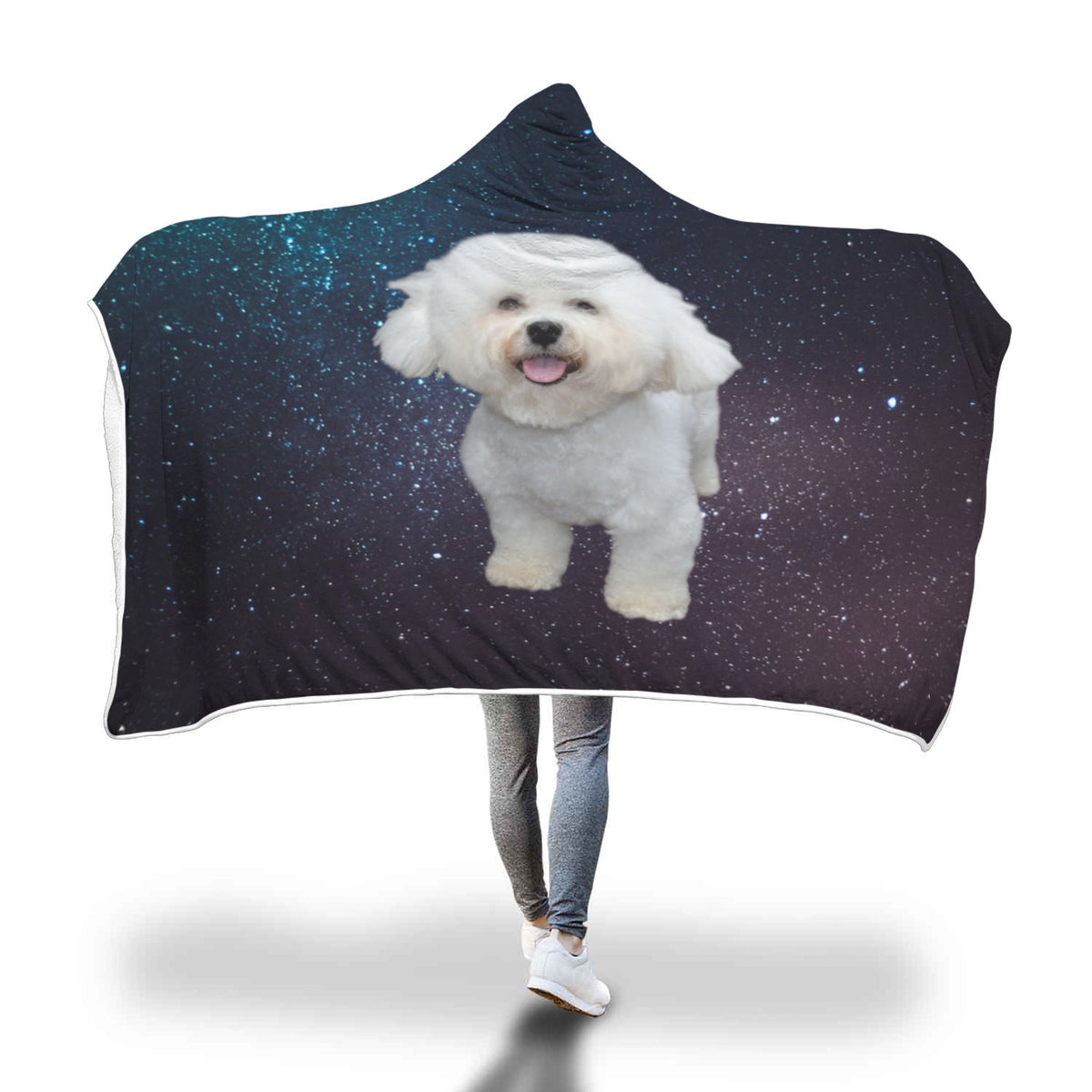 Bichon Hooded Blanket