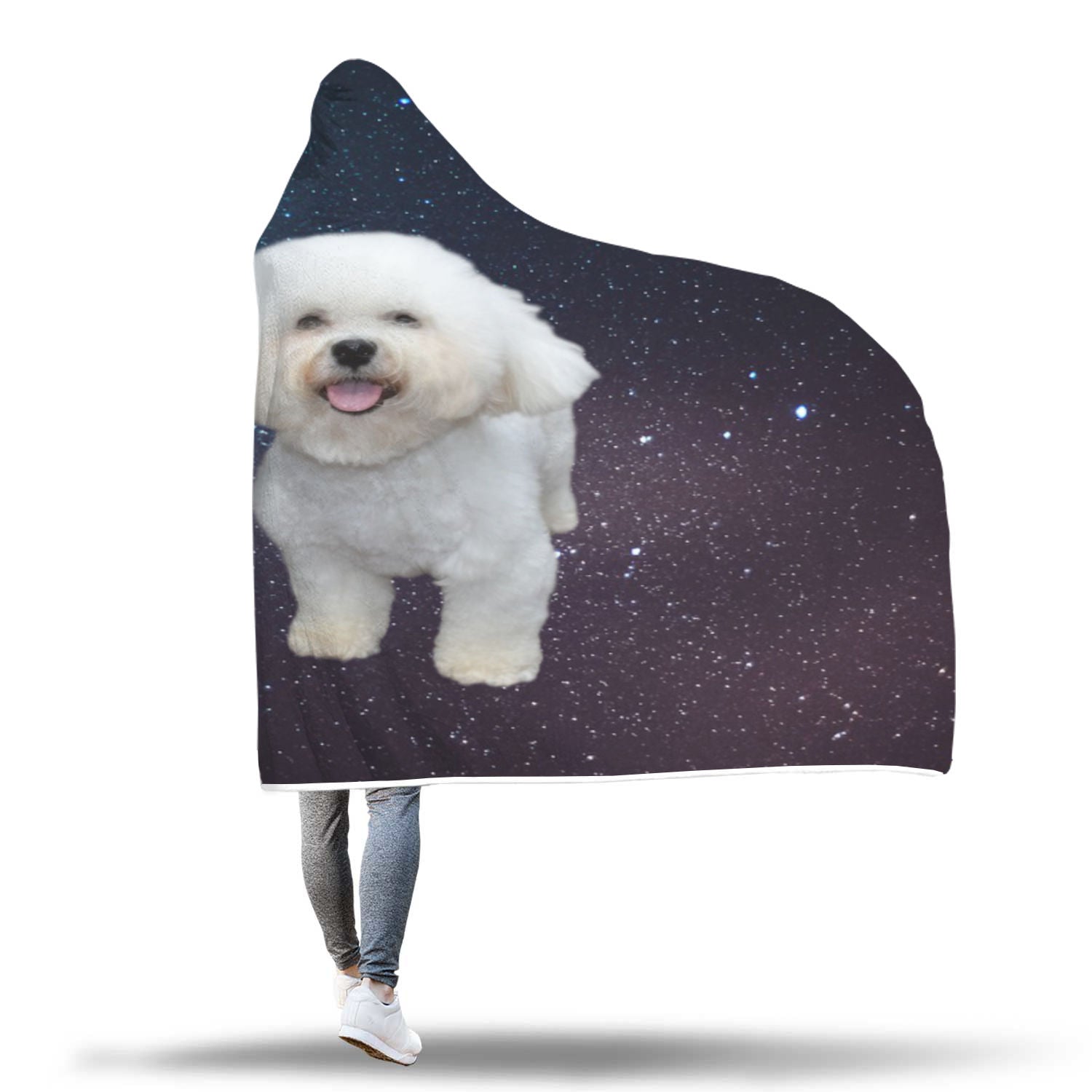 Bichon Hooded Blanket