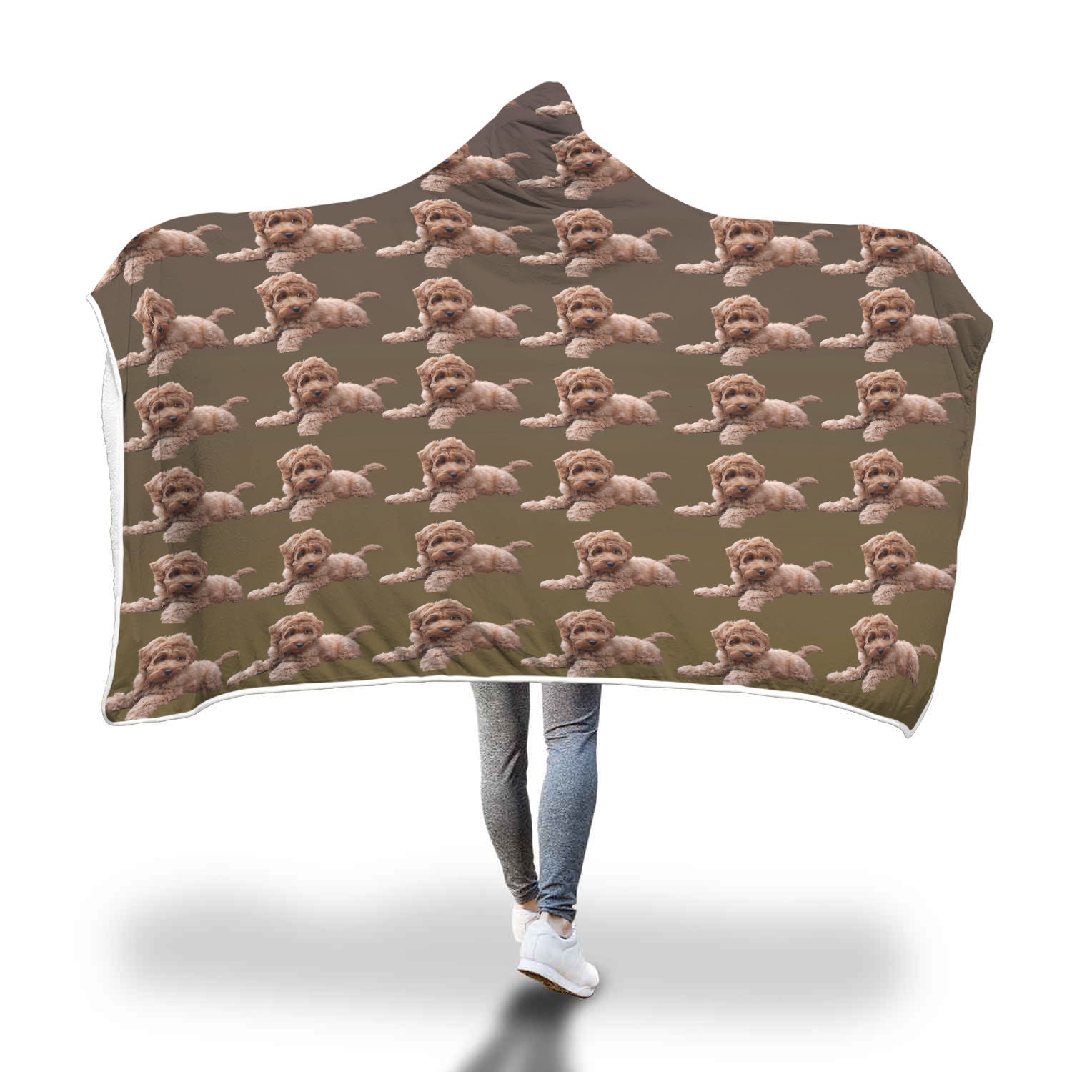 Labradoodle Hooded Blanket