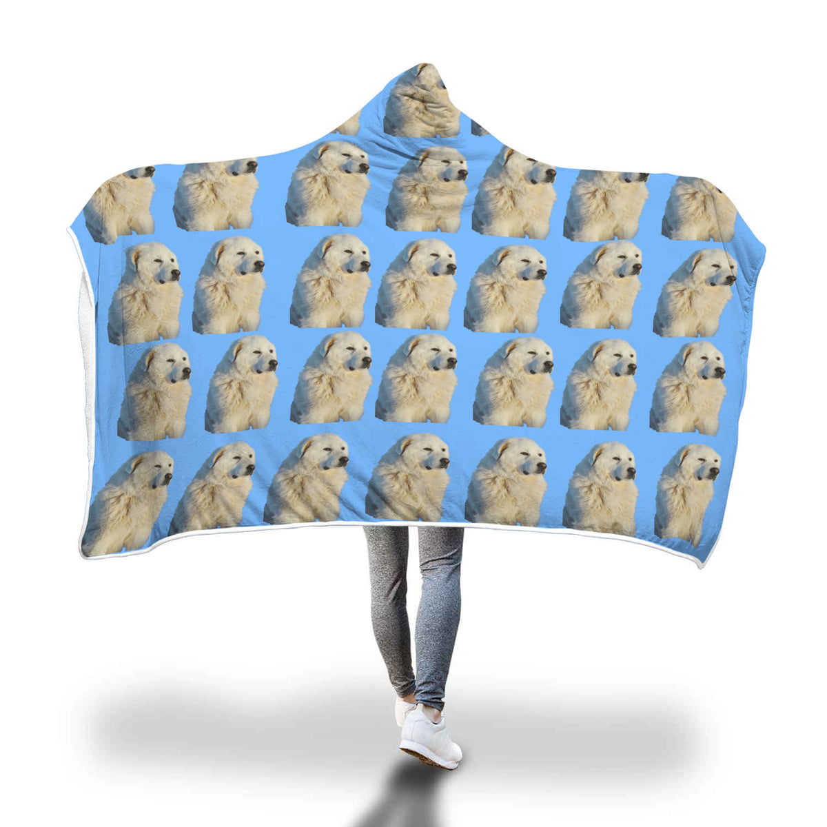 Great  Pyrenees Hooded Blanket