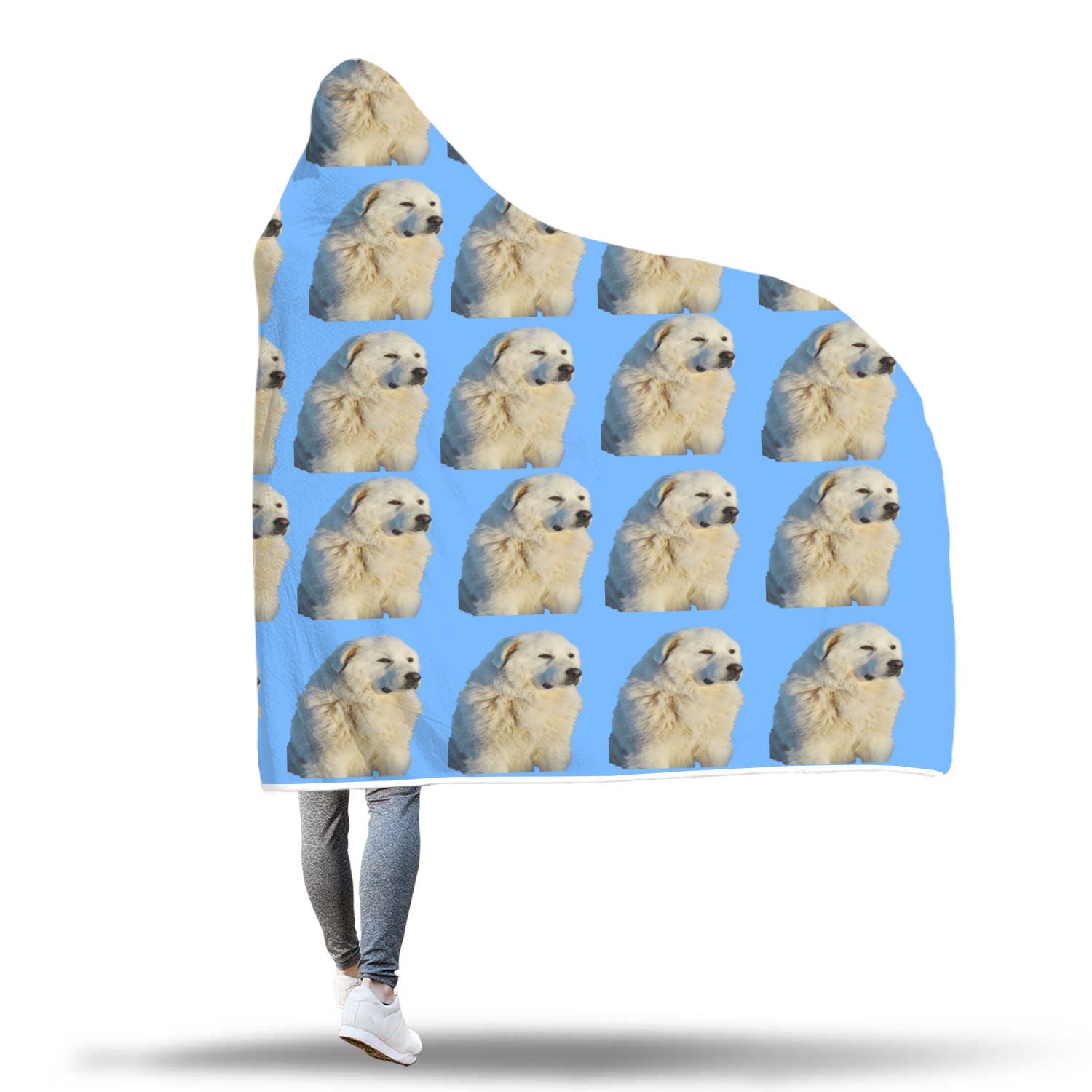 Great  Pyrenees Hooded Blanket