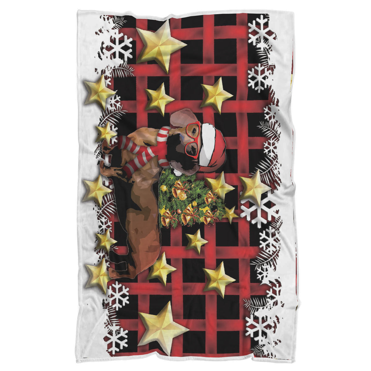 Christmas Dachshund Blanket