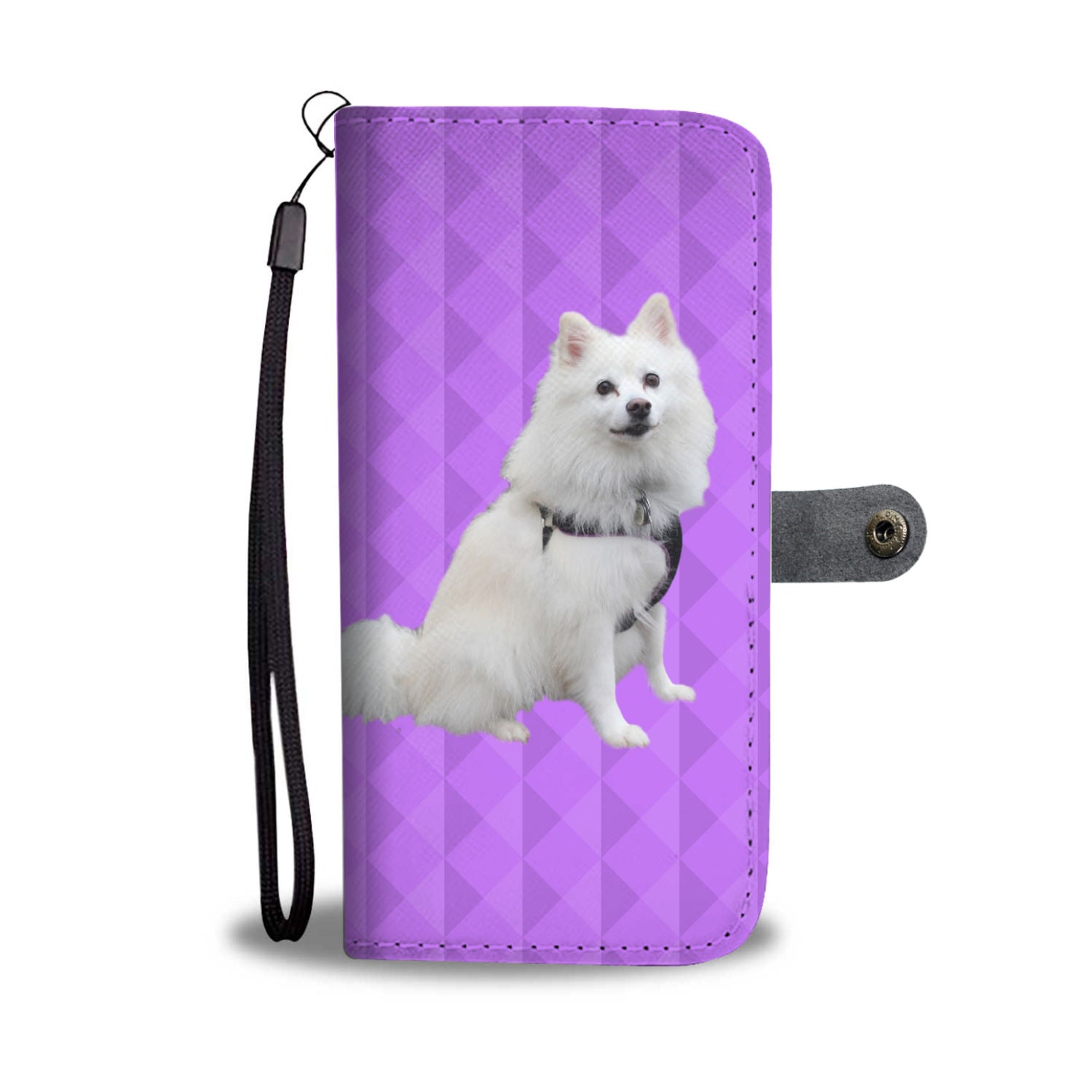 American Eskimo Phone Case Wallet