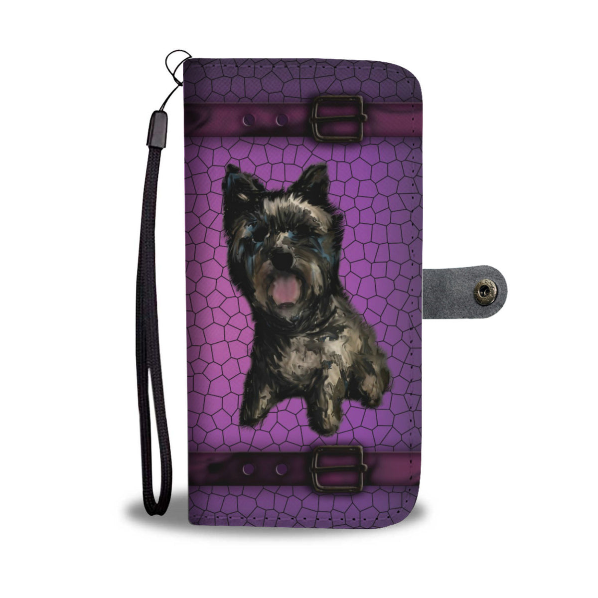 Cairn Terrier Phone Case Wallet - Black