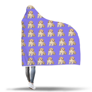 Cocker Spaniel Puppy Hooded Blanket