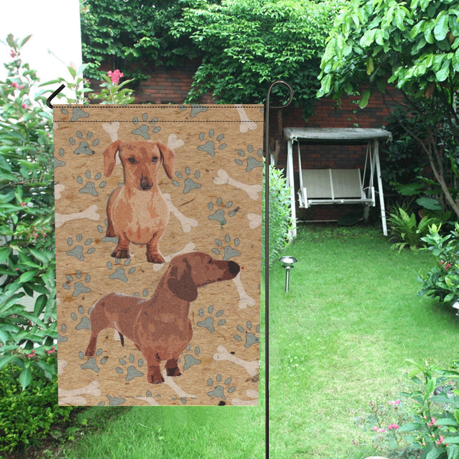 Dachshund Garden Flag