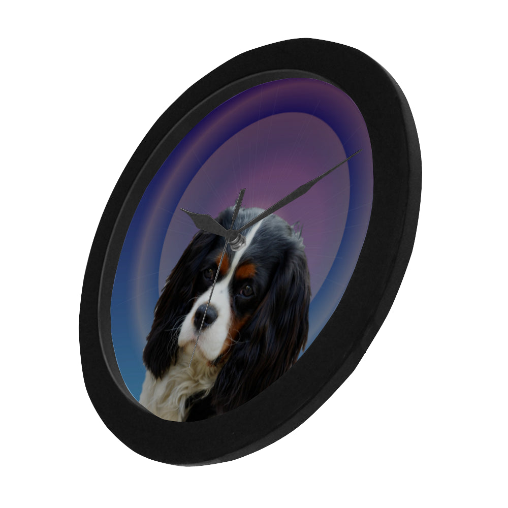 Cavalier King Charles Spaniel Clock - Tri