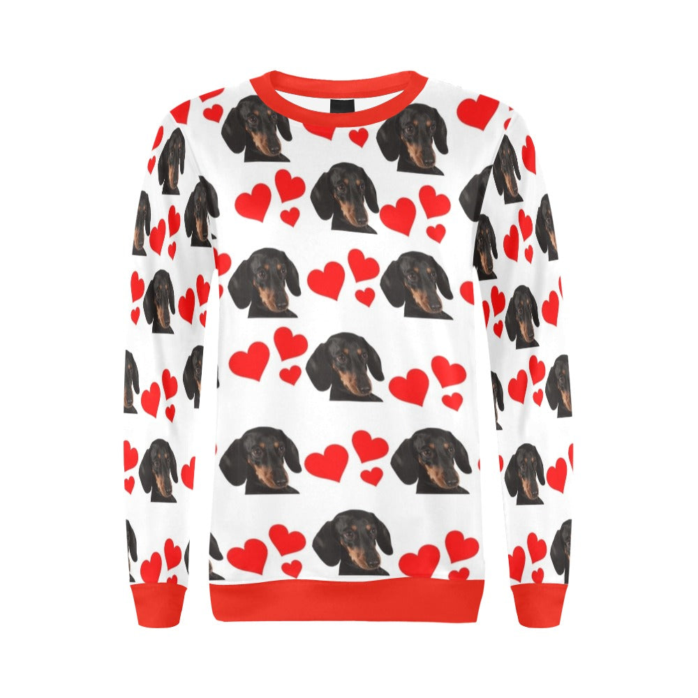 Dachshund Hearts Sweatshirt