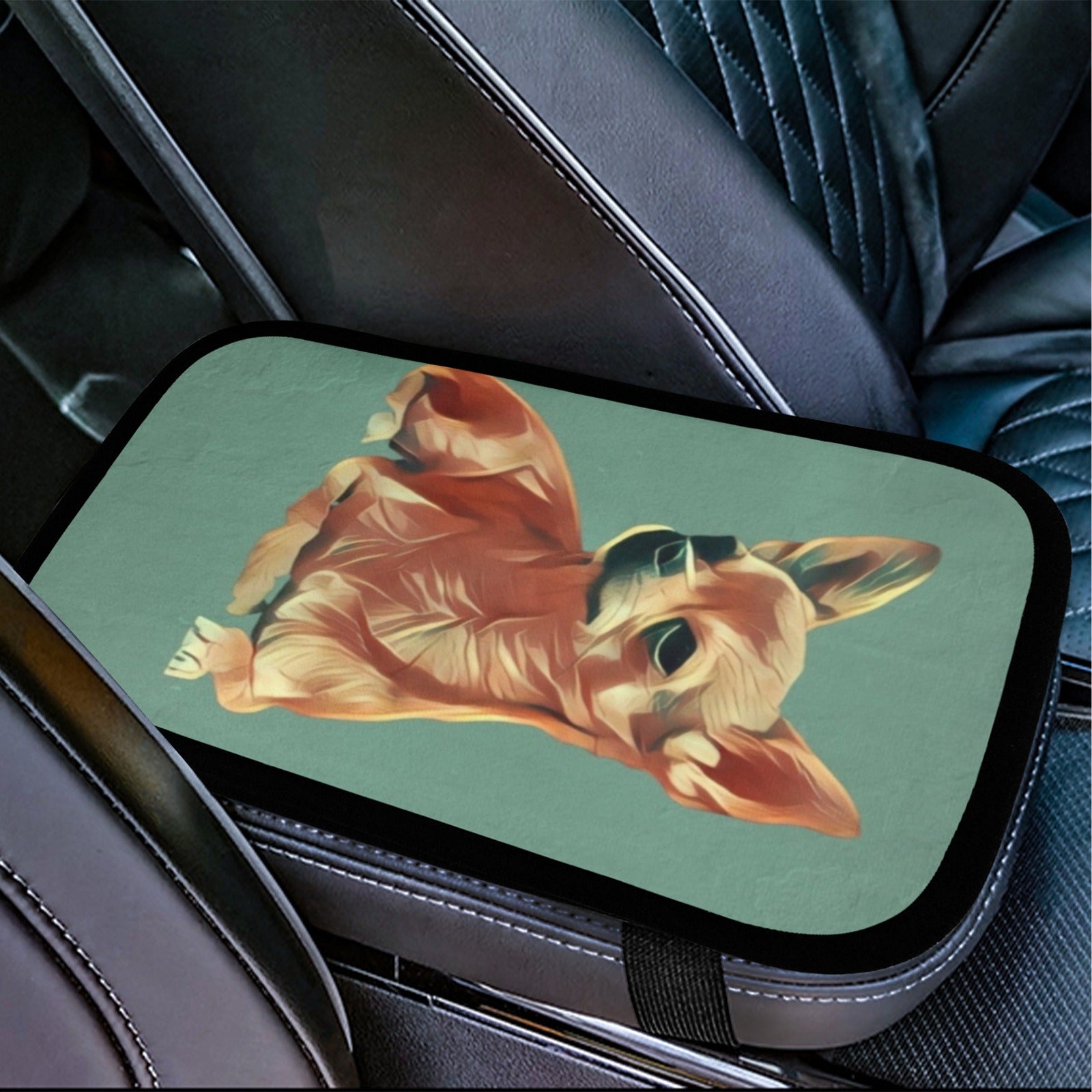 Chihuahua Car Console Cover