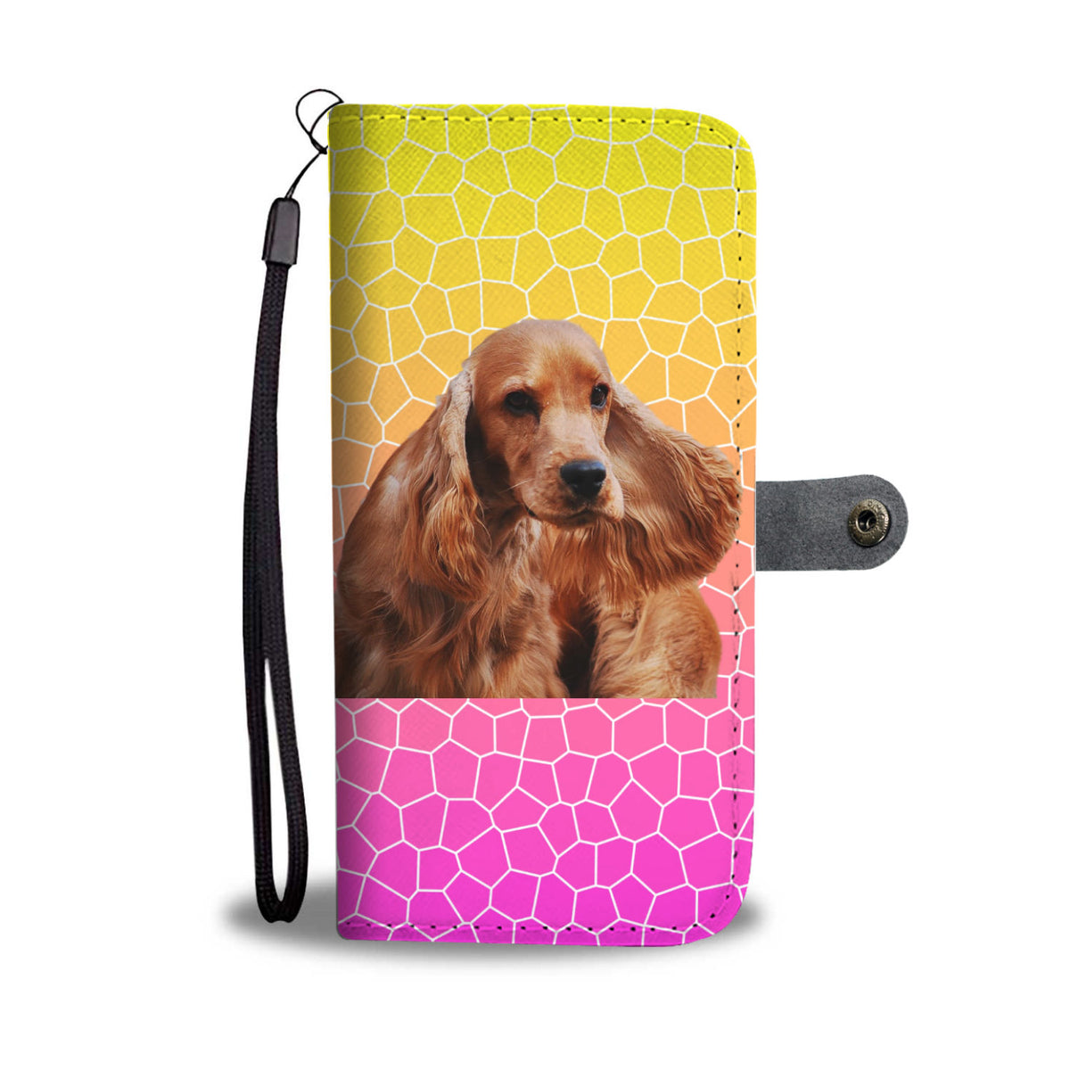 Cocker Spaniel Phone Case Wallet - English