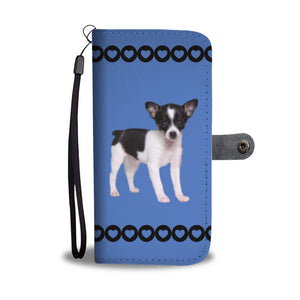 Toy fox Terrier Puppy Phone Case Wallet