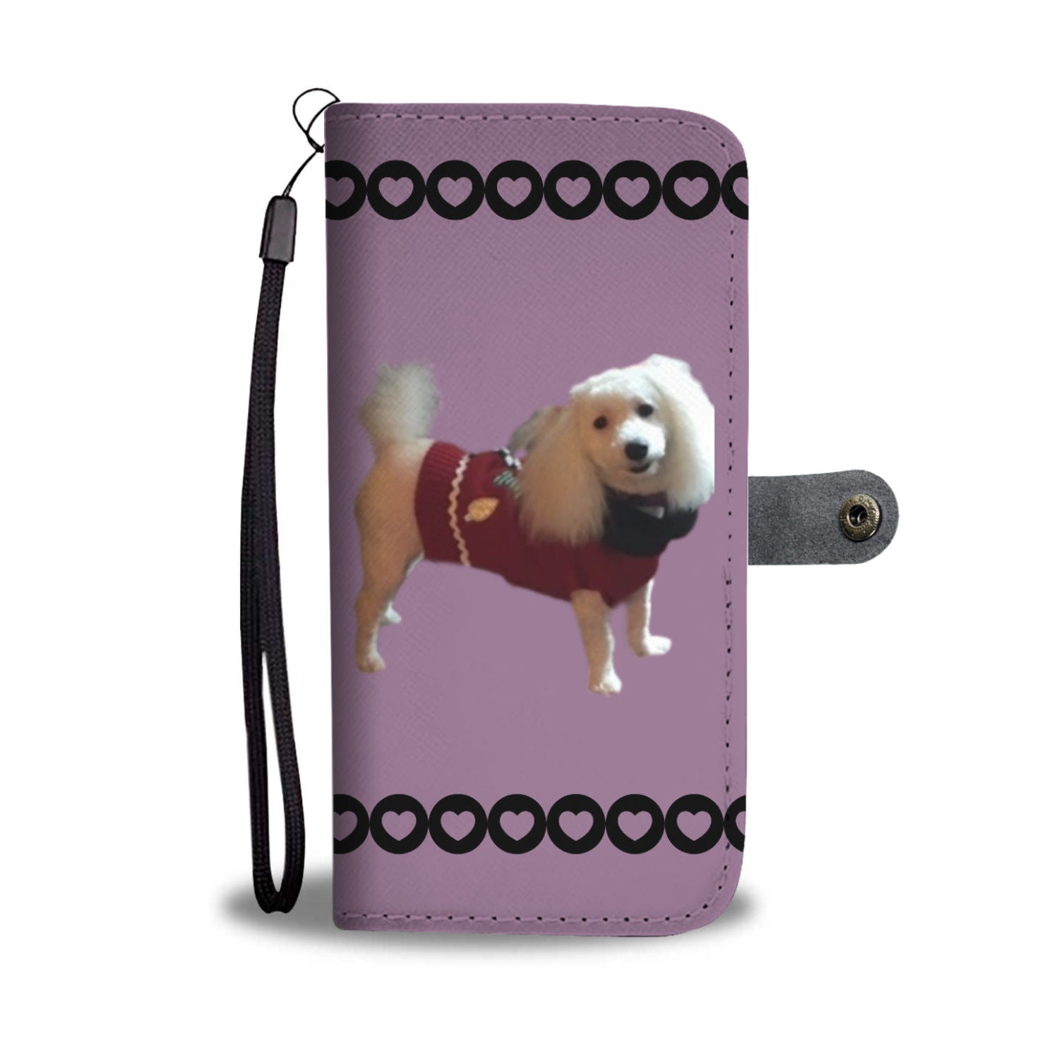 Toy White Poodle Phone Case Wallet