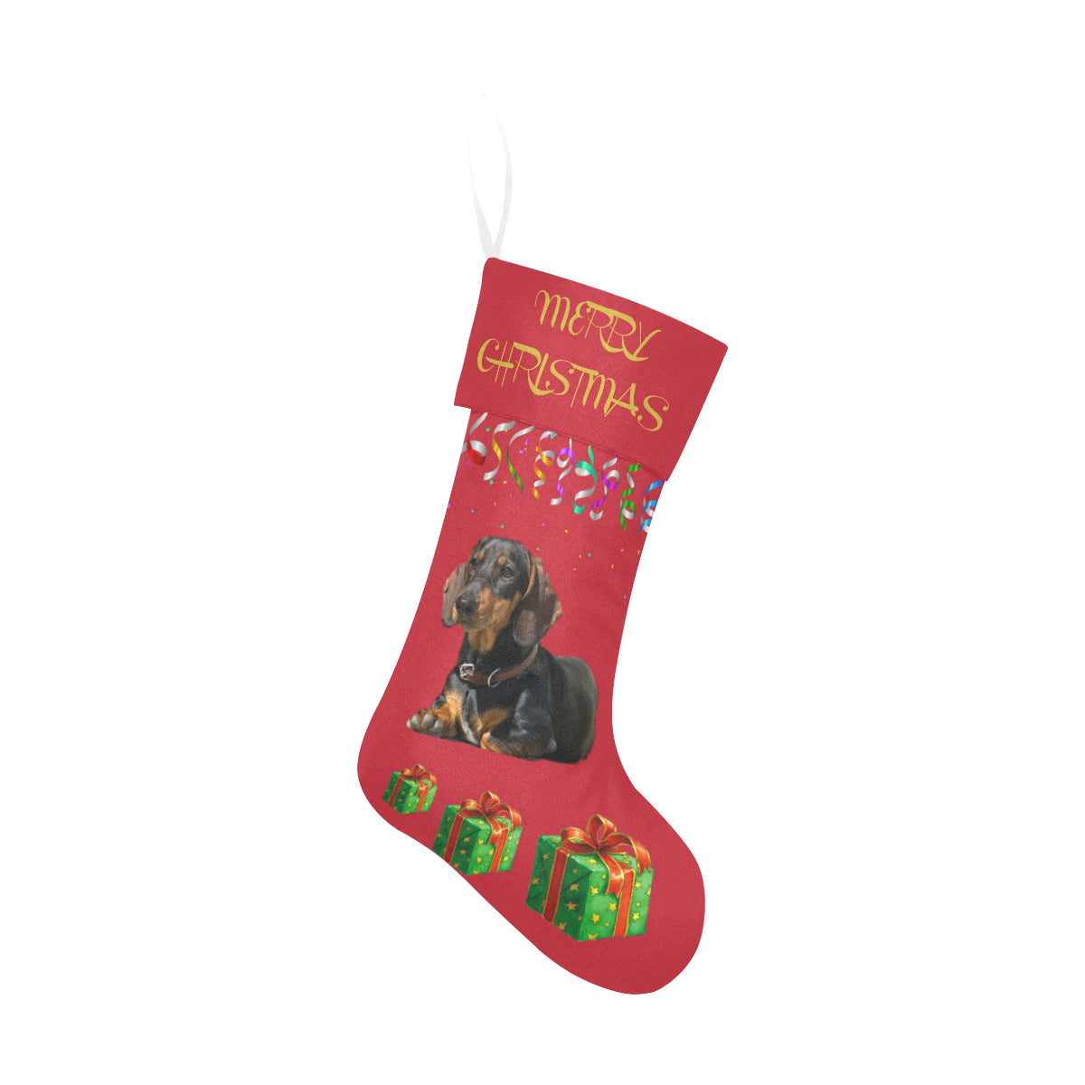 Dachshund Christmas Stocking